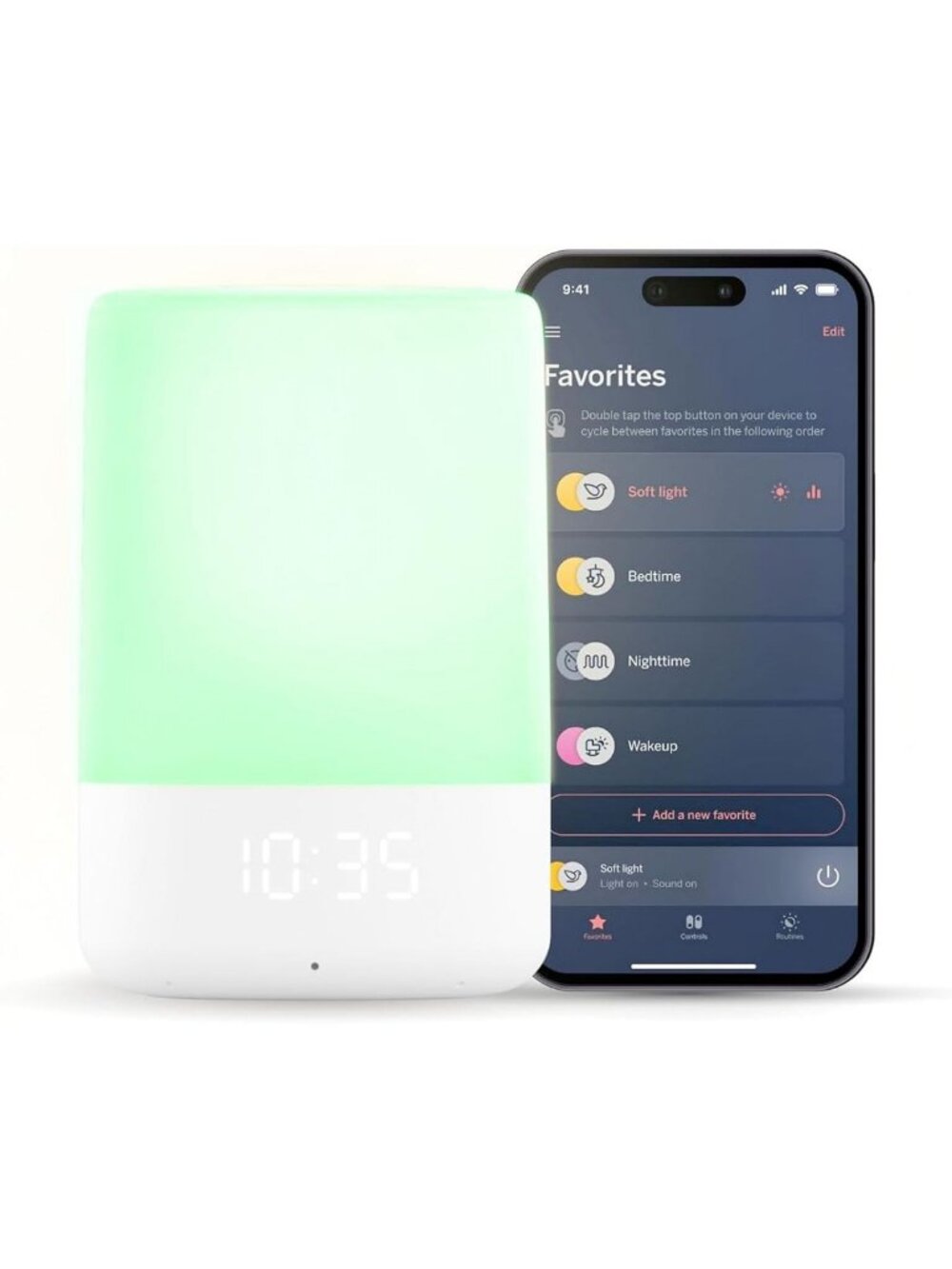 Smart Baby Night Light & Sound Machine - WiFi Enabled, Soothing Sounds & Lights